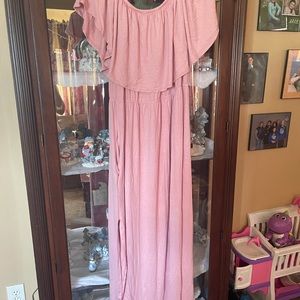 Chic soul off shoulder maxi dress